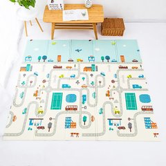 Дитячий розвиваючий ігровий килимок розкладний 150*180 см / Термокилимок для дітей Folding baby mat