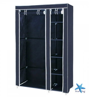 Тканевый шкаф для вещей Storage Wardrobe 88105 складной гардероб 2 секции, 105 х 45 х 170 см
