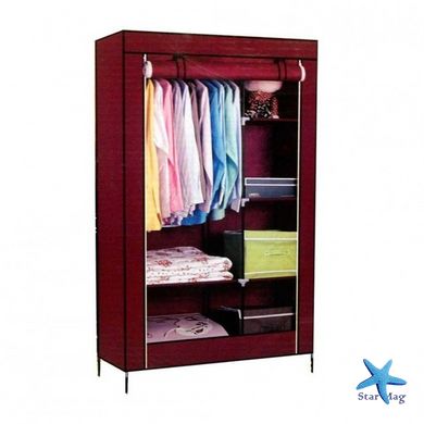 Тканевый шкаф для вещей Storage Wardrobe 88105 складной гардероб 2 секции, 105 х 45 х 170 см