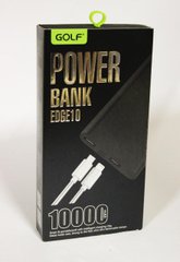 Power Bank 10000mAh GOLF Edge 10 / Портативная батарея / внешний аккумулятор CG09 PR4