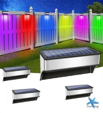 Светильник садовый на солнечной батарее разноцветный &bull; Уличный LED-фонарь для сада, двора, дорожек, дачи и ландшафтного декора