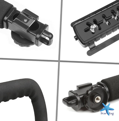 Портативний стабілізатор AY 49U для відеозйомки U-подібна ручна стабілізуюча підставка – кронштейн із тримачем камери/телефону та спалаху