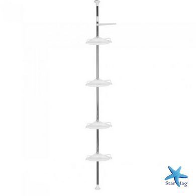 Кутова полиця для ванної кімнати розсувна Multi Corner 2.6м