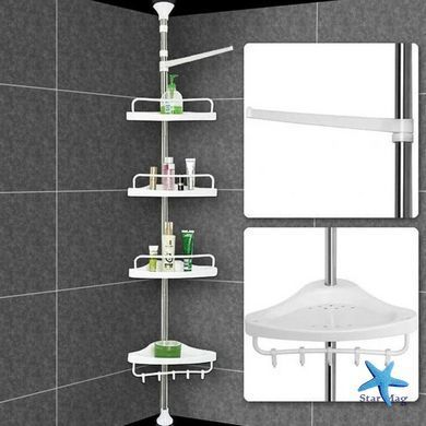 Кутова полиця для ванної кімнати розсувна Multi Corner 2.6м