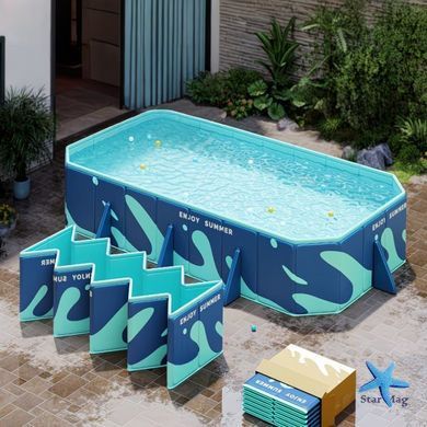 Портативний складний басейн Pool 318&times;183&times;50 см KAR107 &bull; Просторий та зручний басейн для відкритого використання