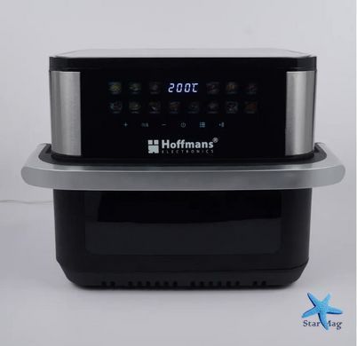 Аэрофритюрница Hoffmans HM-792 15 л &bull; Мультипечь-аэрогриль Hoffmans 2400 Вт с двумя ТЭНами и сенсорным управлением