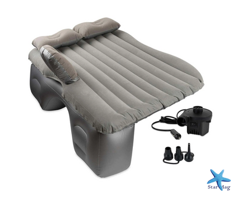 Автомобильный надувной матрас – кровать в машину на заднее сиденье Car Travel Bed с насосом в комплекте