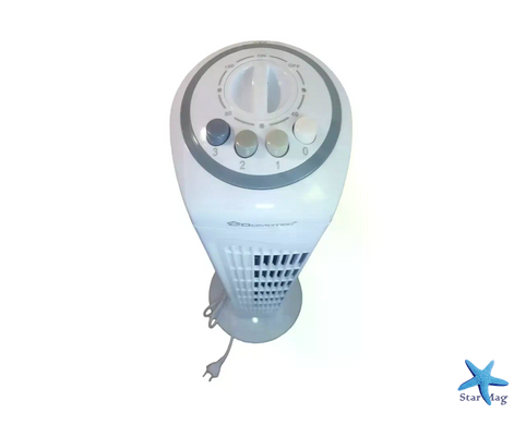 Колонный напольный вентилятор DOMOTEC MS-1627 White Tower Fan с таймером и поворотом &bull; Башенный вентилятор 45 Вт на 3 скорости для дома и офиса