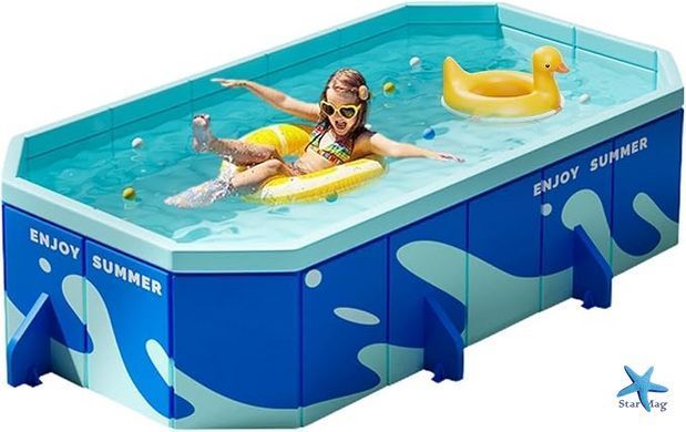 Портативний складний басейн Pool 318&times;183&times;50 см KAR107 &bull; Просторий та зручний басейн для відкритого використання