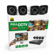 Набор камер видеонаблюдения DVR белый &bull; Комплект Full CCTV AHD 1080P с регистратором для дома, офиса, склада, магазина и участка