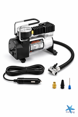 Автомобильный компрессор 12V Air pump AND XL-823 для шин &bull; Портативный насос от прикуривателя для авто, внедорожника, микроавтобуса