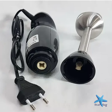 Погружной блендер DOMOTEC MS-5102 черный 400 Вт &bull; Ручной кухонный блендер с нержавеющей насадкой и мерным стаканом