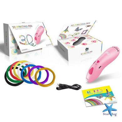 Беспроводная 3D ручка Rich Fish Toys 9901 Набор с трафаретами для детского творчества