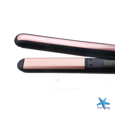 Утюжок-выпрямитель для волос GEMEI GM-2955S с турмалиновым покрытием &bull; Щипцы для выпрямления и укладки волос с нагревом 120&ndash;200&deg;C