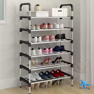 Полка для обуви KAR197 New Shoe Rack &bull; Напольный стеллаж для обуви KAR197 New Shoe Rack на 6 ярусов 56 &times; 28 &times; 113 см для прихожей
