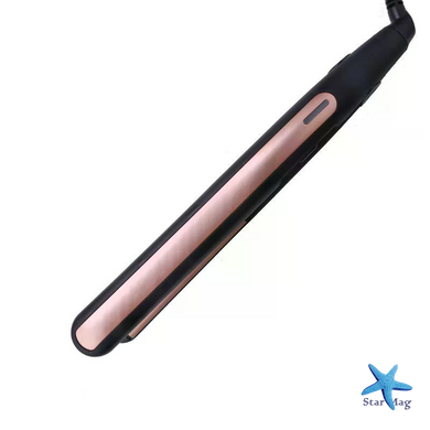 Утюжок-выпрямитель для волос GEMEI GM-2955S с турмалиновым покрытием &bull; Щипцы для выпрямления и укладки волос с нагревом 120&ndash;200&deg;C