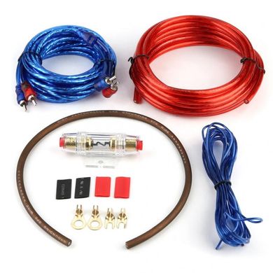 Набор акустических кабелей для подключения усилителя сабвуфера ∙ Комплект проводов HTS MJ-8 1500W