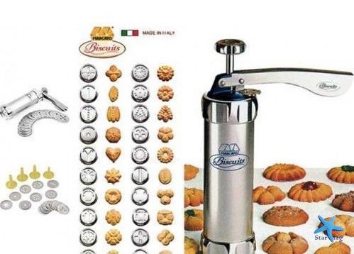 Кондитерский шприц пресс для печенья с насадками Biscuits А70 PR3