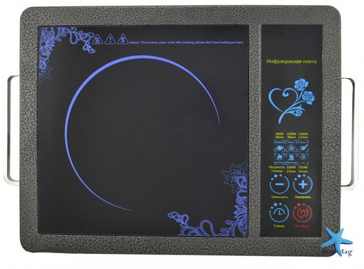 Инфракрасная плита DOMOTEC MS-5842 ∙ Настольная одноконфорочная электроплита 2000 Вт