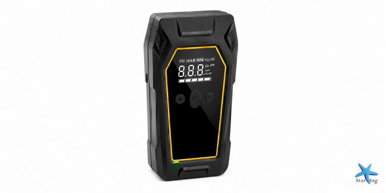 Пускозарядное устройство K5 4000A &bull; Автомобильный Jump Starter 12V с компрессором 150 PSI, Power Bank 16000 мАч и LED-фонарем