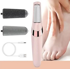 Електрична пилка для ніг Flawless Pedi · Апарат – пемза для педикюру з двома насадками · USB зарядка