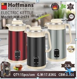 Електрочайник-термос Hoffmans HM-2571 1800 Вт &bull; Електричний чайник 2,3 л із підтриманням температури та колбою з нержавіючої сталі