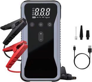 Пускозарядний пристрій S3 10400 мА&middot;год &bull; Автомобільний Jump Starter 12V з компресором, USB-C, цифровим дисплеєм та LED/SOS