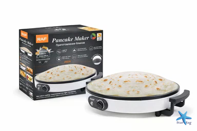 Электрическая блинница RAF R.5422 45 см 2000 Вт &bull; Pancake Maker с антипригарным покрытием для блинов, крепов, лаваша и омлетов