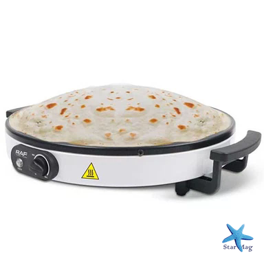 Электрическая блинница RAF R.5422 45 см 2000 Вт &bull; Pancake Maker с антипригарным покрытием для блинов, крепов, лаваша и омлетов