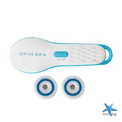 Автоматическая массажная щетка Spin Spa для лица и тела ∙ Набор для умывания и массажа 2 в 1