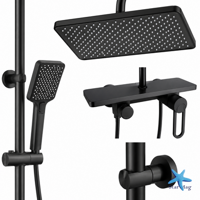Змішувач для ванної кімнати Shower Set AND YLN16001H &bull; Душова система з верхнім душем, ручною лійкою та стійкою