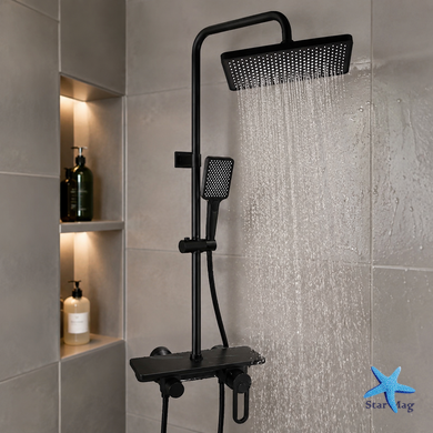 Змішувач для ванної кімнати Shower Set AND YLN16001H &bull; Душова система з верхнім душем, ручною лійкою та стійкою
