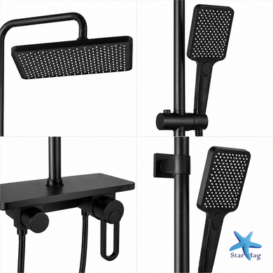 Змішувач для ванної кімнати Shower Set AND YLN16001H &bull; Душова система з верхнім душем, ручною лійкою та стійкою