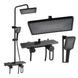Змішувач для ванної кімнати Shower Set AND YLN16001H &bull; Душова система з верхнім душем, ручною лійкою та стійкою