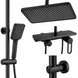 Змішувач для ванної кімнати Shower Set AND YLN16001H &bull; Душова система з верхнім душем, ручною лійкою та стійкою