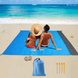 Пляжна підстилка 200х210 см · Складаний килимок у чохлі для пікніка, кемпінгу з кілочками для фіксації в комплекті