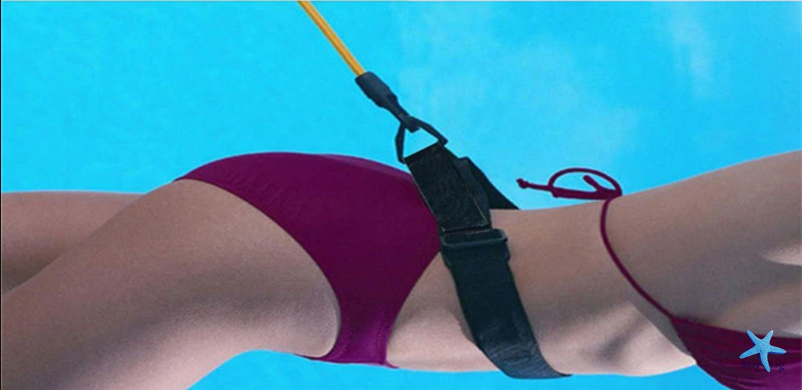 Тренажер эспандер для плавания банджи Резинка для тренировок в бассейне 3м