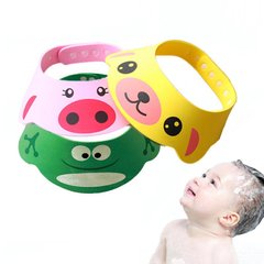 Дитячий регульований козирок для миття голови та стрижки Baby Shower Cap · Захисна шапочка для купання дитини
