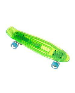 Пенниборд со светящейся доской &bull; Детский и подростковый penny board со светящимися колесами для прогулок и активного катания