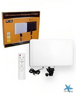 Прямокутна світлодіодна LED-лампа для фото та відео PL-36 ∙ LED-прожектор PL-36 з пультом для блогера та візажиста