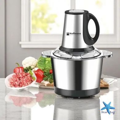 Измельчитель электрический 1800Вт Hoffmans Electronics HM-8829 &bull; Универсальный чоппер с металлической чашей 3,5 л