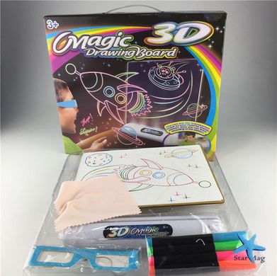 Magic Drawing Board 3D Магічна дитяча 3д дошка - планшет для малювання