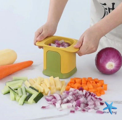 Багатофункціональний подрібнювач овочів Овочерізка – чоппер для нарізання картоплі фрі та овочів соломкою