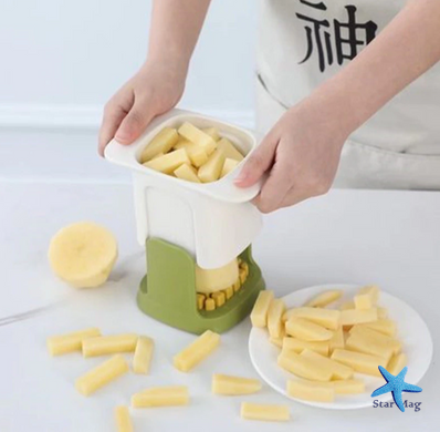 Багатофункціональний подрібнювач овочів Овочерізка – чоппер для нарізання картоплі фрі та овочів соломкою