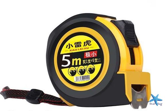 Рулетка измерительная строительная Tape measure, 5 м х 16 мм