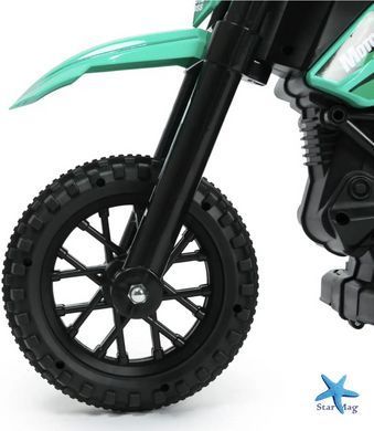 Детский электромотоцикл Cool Mountain 26X-130 зеленый с LED и музыкой &bull; Детский электрический мотоцикл Cool Mountain 26X-130 с пультом, USB и аккумулятором зеленый