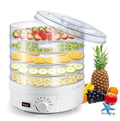 Сушка для фруктів Food Dehydrator 5 секцій Happy Home SX-770 &bull; Сушарка для овочів і фруктів на 5 піддонів