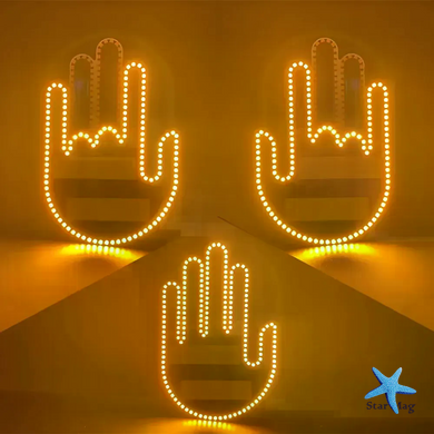 Світлодіодна LED рука з жестами для авто Hand Light з пультом керування &bull; Автомобільна LED підсвітка на скло