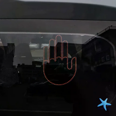 Світлодіодна LED рука з жестами для авто Hand Light з пультом керування &bull; Автомобільна LED підсвітка на скло
