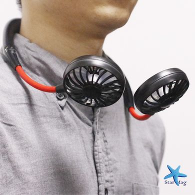Портативний міні вентилятор на шию 360° Neck Fan · Кондиціонер – охолоджувач обличчя Hands-free · USB зарядка